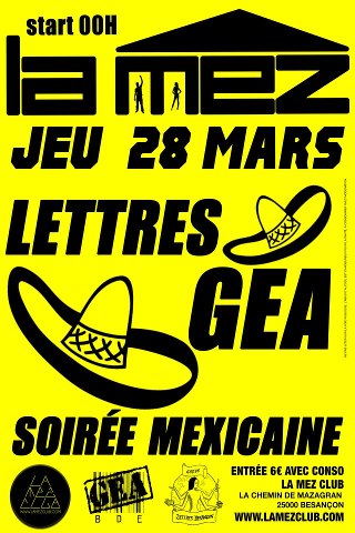 Lettres/GEA – Bienvenidos A Mexico
