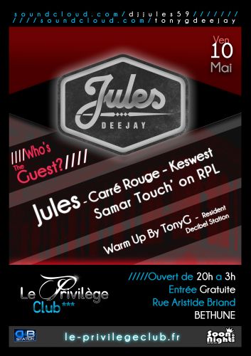 WHO’S THE GUEST ? W/ Jules – Carré Rouge – KesWest