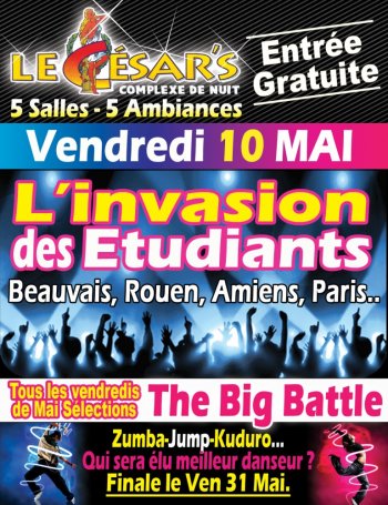 L’INVASION DES ÉTUDIANTS + BIG BATTLE (ENTRÉE OFFERTE À TOUS!)