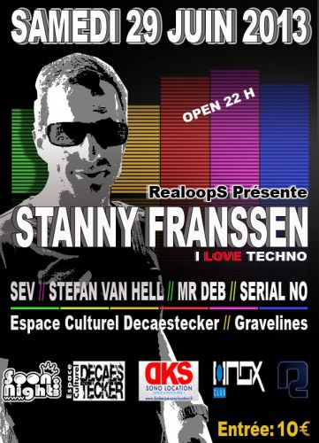 Stanny Franssen ‘ I LOVE TECHNO’ by RealoopS