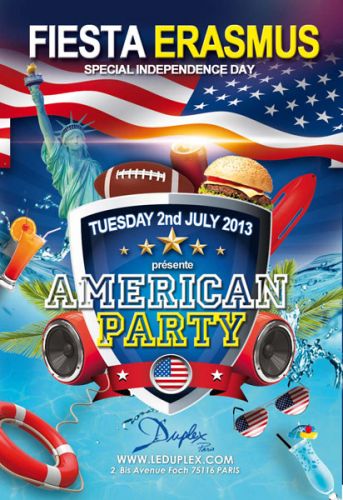 FIESTA ERASMUS – AMERICAN PARTY