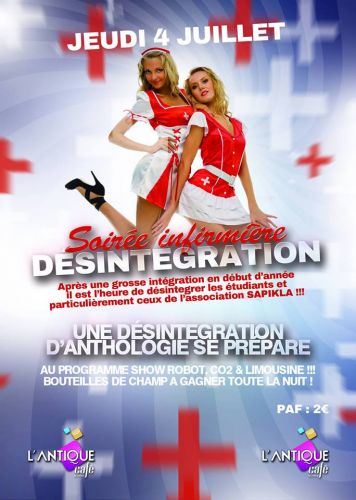 STUDENT PARTY INFIRMIÈRE – DESINTEGRATION