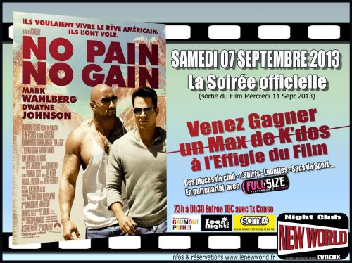 Nuit officielle du Film NO PAIN NO GAIN