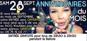 anniversaire du mois