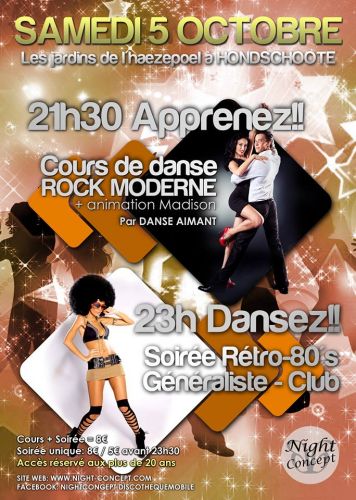 Cours de Rock (4 temps) + Madison – Sam. 5 Octobre @ l’Haezepoel