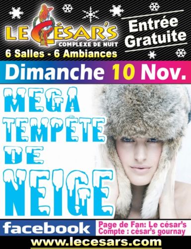 Méga tempête de neige