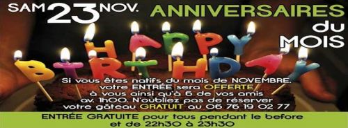 anniversaire du mois