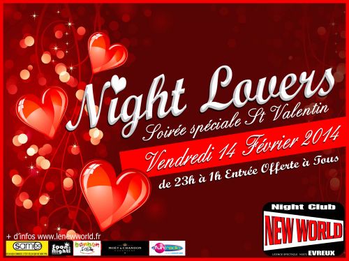 NIGHT LOVERS Spéciales nuit de la Saint Valentin