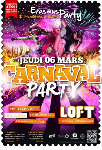 SOIREE ERASMUS ! ~CARNAVAL PARTY~