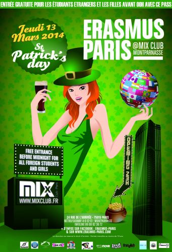 Erasmus Paris : St Patrick’s Day