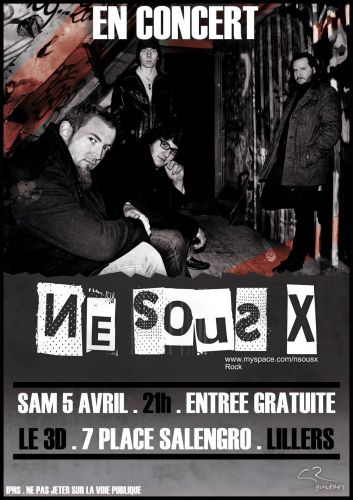 Né Sous X en concert au 3D