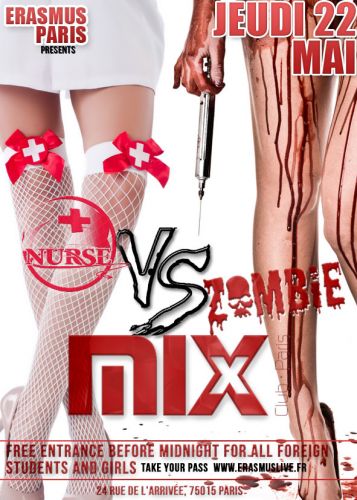 Erasmus Paris : Nurse vs Zombie