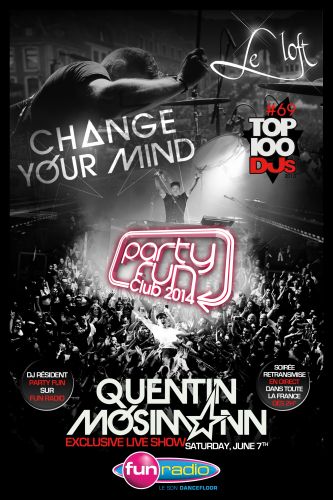 QUENTIN MOSIMANN, CHANGE YOUR MIND, PARTY FUN Live