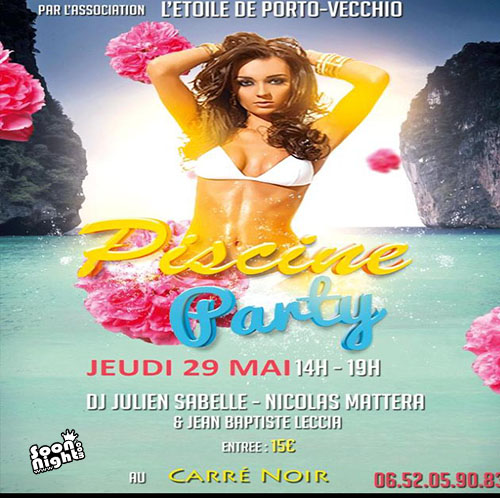 Piscine Party au carre noir