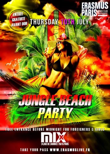 Erasmus Paris : Jungle Beach Party