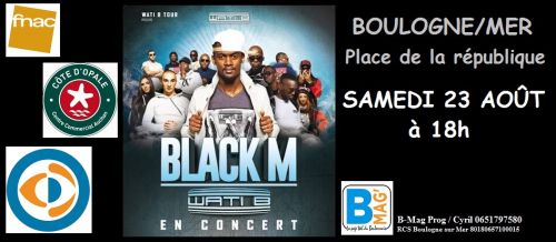 BLACK M en concert à BOULOGNE SUR MER