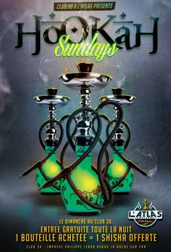 hookah sundays … CLUB 36  .. Tous les dimanches