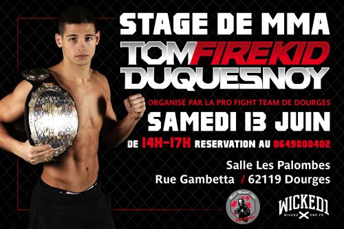 Stage de MMA avec Tom FireKid Duquesnoy