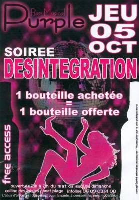 Soirée Désintégration