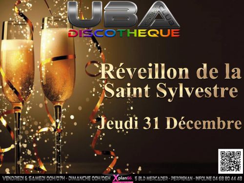 Soirée réveillon de la saint sylvestre@l’uba club