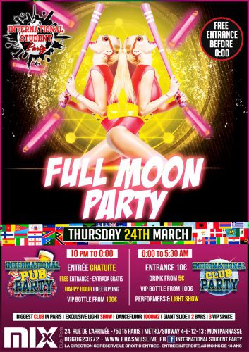 INTERNATIONAL STUDENT PARTY : Full moon party