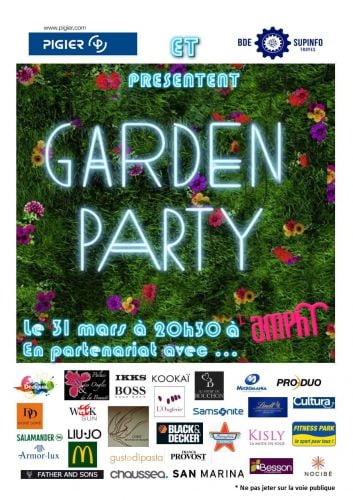 Garden party | Pigier Troyes & supinfo