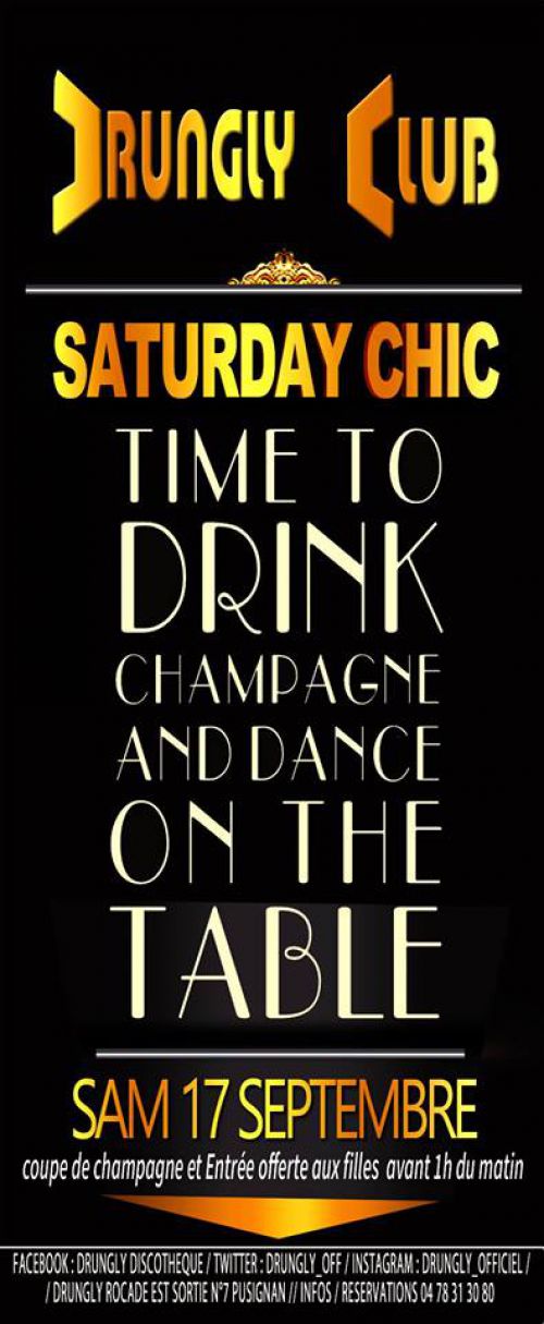 ★ TIME to DRINK Champagne and dance on the table★