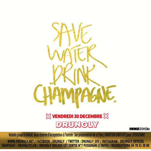 ★ Save Water Drink Champagne ★