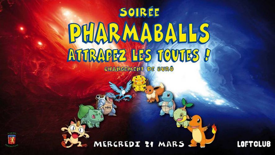 Soirée Pharmaballs – Changement de burô!