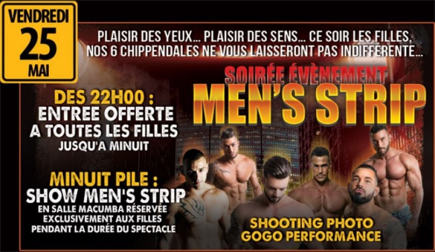 SHOW CHIPPENDALES : MEN’S STRIP