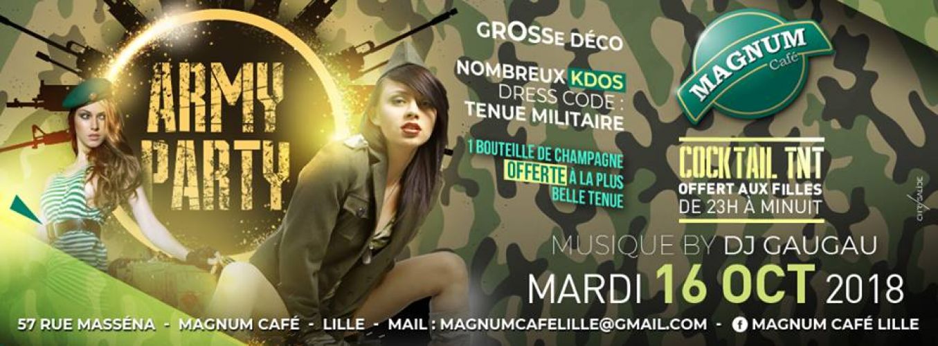 ARMY PARTY MARDI 16 OCTOBRE 2018