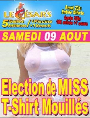 Election Miss T-shirt Mouillés