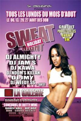 SWEAT NIGHT av DJ ALMIGHTY / DJ JAM’S / DJ NOOM’S / DJ KAWA