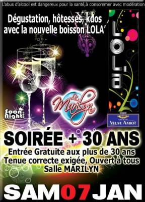 Soirée + de 30 Ans