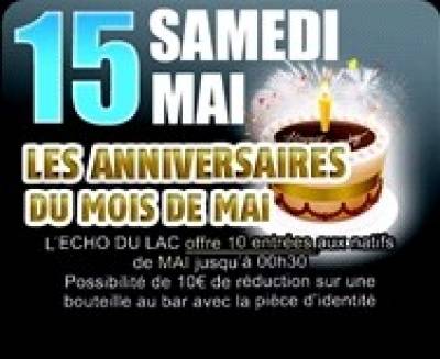 anniversaire du mois de mai