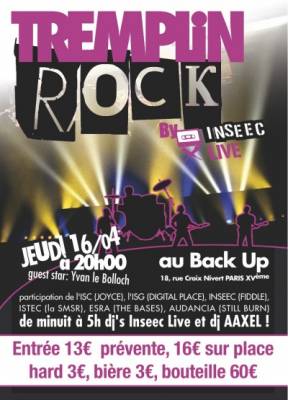 Tremplin Rock Etudiant By INSEEC Live