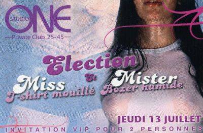 Election Miss T-shirt Mouillé ‘ Mister Boxer Humide