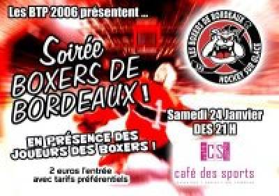 Soirée Anciens lycée Sud-Médoc + Boxers de Bordeaux