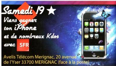 Gagne ton iPhone avec AVELIS TELECOM MERIGNAC