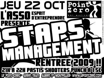 Soirée Staps management + Staps tennis (étage)