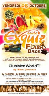 SOIRéE EXQUIZ – SPéCIAL FLASH BACK