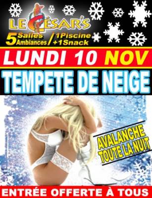 Tempete de neige …