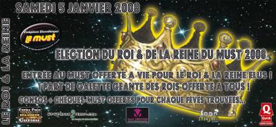 LE ROI & LA REINE DU MUST 2008 – GALETTE GÉANTE DES ROIS