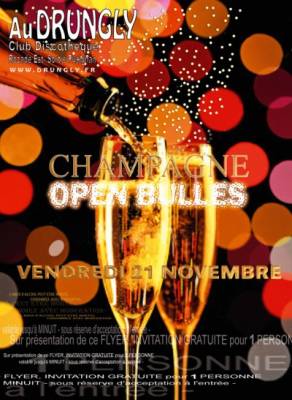 CHAMPAGNE OPEN BULLES