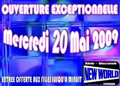 OUVERTURE EXCEPTIONNELLE