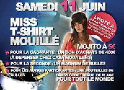 Soirée miss tee shirt mouille