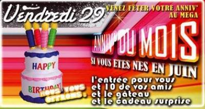 Anniv’ Du Mois