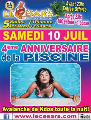 4éme ANNIVERSAIRE de la PISCINE