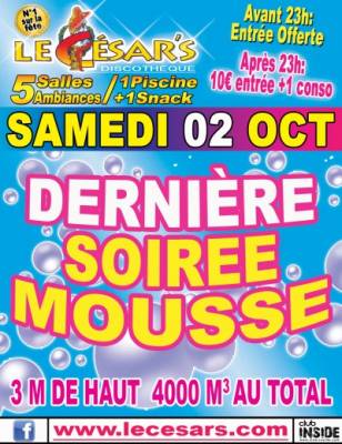 Soirée DERNIERE MOUSSE