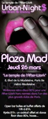 AFTER-WORK @ PLAZA MADELEINE